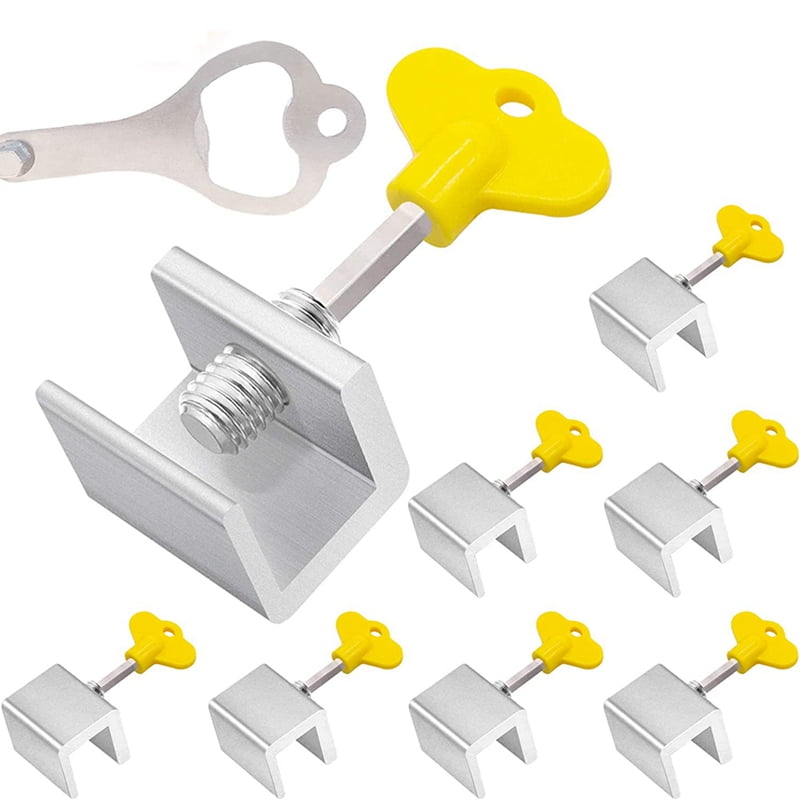 Window Locks, 8 Sets Sliding Windows Locks Security with Key for