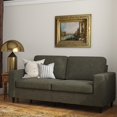 DHP Cooper 3 Seater Sofa, Gray Linen