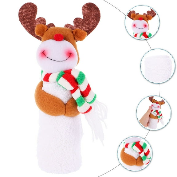 FUTUREORYY 1Pack Reindeer Hand Towels For Bathroom Christmas Decorative Towel present In .9x2.8x2.2in