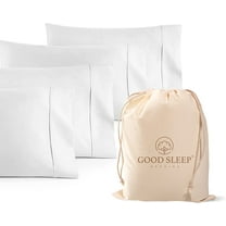 Good Sleep Bedding 1000 Thread Count Egyptian Cotton Hotel Like Queen/Standard White Home Pillow Cases Set of 4