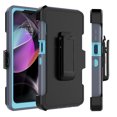 thumbnail image 2 of for Motorola Moto G 5G 2022 Case, Heavy Duty Rugged Defender Case with [Belt Clip Holster] [Built in Screen Protecotr], Shockproof Full Body Protection Kickstand Cover for Moto G 5G (2022) Gray, 2 of 8