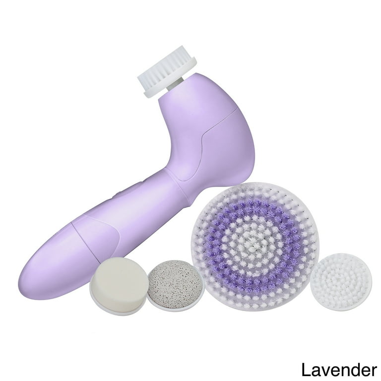 Spa Sonic Skin Care System Face & Body Polisher Kit, Lavender, 7