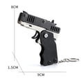thumbnail image 2 of Transmisor Colgante Likrtyny Caja fuerte para pistola con banda de goma Mini Bursts llavero para fiesta al aire libre para niños libre de BPA negro, 2 of 6