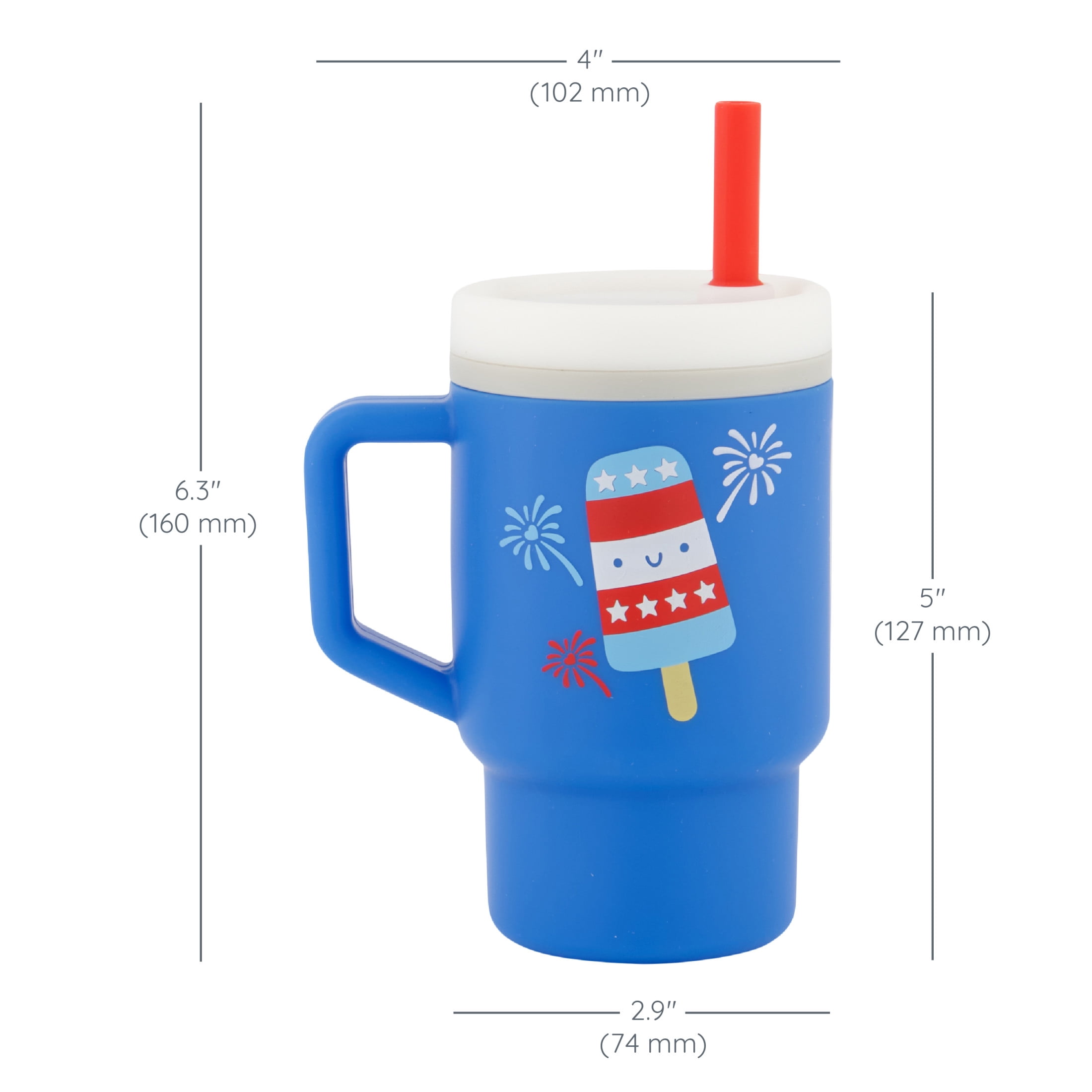 My 1st Tumbler Toddler Training Cup with Straw, 9oz Sippy Cup with Easy-Grip Handles, Spill-Resistant, Limited Summer Edition Popsicle