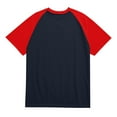 thumbnail image 5 of Nestiefly Raglan Sleeve T Shirts for Men Short Sleeve Crewneck Slim Fit Gym Pullover Basic Plus Size Western Shirts Red 3XL, 5 of 6