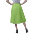 thumbnail image 4 of Moomaya Womens Below Knee Length A-Line Skirt Front Button Casual Skirt w/ Pockets, 4 of 6
