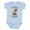 AE-Light Blue, variant on Inktastic Nuts About Daddy Boys or Girls Baby Bodysuit