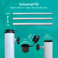 thumbnail image 4 of AMMSUN Beach Umbrella Stand Foldable Umbrella Holder Base for Backyard Garden patio with Weight water Bag -white, 4 of 8