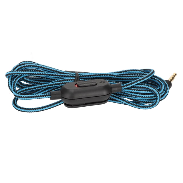 Gaming Headset Cable, Earphone Sound Cable Stretching Resistance Crush Resistance For School For G433 For G Pro Blue