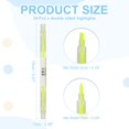 thumbnail image 2 of Uxcell Highlighter Pen, 24 Pack Double Ended Highlighter Broad and Fine Tips Marker Pens Studying Supplies for Office Home Daily Use, Yellow, 2 of 6