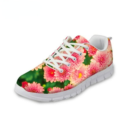 

3D Flowers Print Women Casual Sneakers Nursing Comfortable Mesh Flats Shoes for Female Girls fashion Lady Footwear Spring/Autumn
