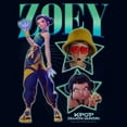 thumbnail image 2 of Girls KPop Demon Hunters Zoey Super Star Logo T Shirt, 2 of 4