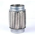 thumbnail image 3 of Stainless Steel Double Braid Exhaust Flex Pipe 3" x 4" Long, 3 of 4