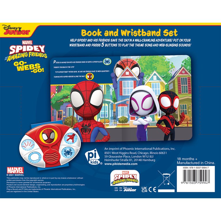 Disney Junior Marvel Spidey and His Amazing Friends: Go-Webs-Go! Book and  Wristband Sound Book Set (Mixed media product) - Walmart.com