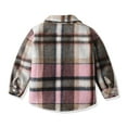 thumbnail image 5 of Huesdet Boys Casual Button Up Shirts Kids Long Sleeve Plaid Blouses Shacket Jacket(8-9 Years,Dark Gray), 5 of 6