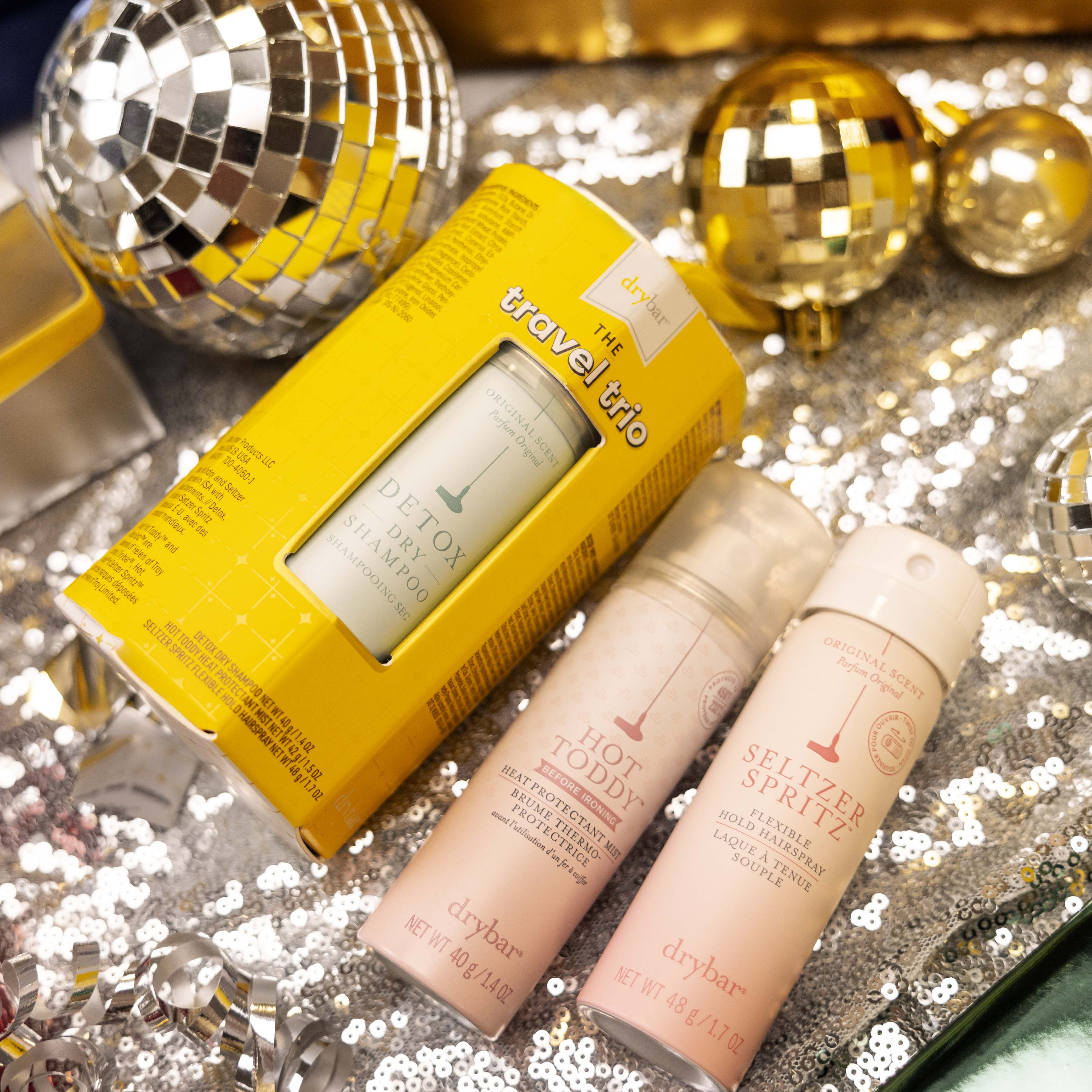 Drybar The Travel Trio Kit, Hair Spray Hair Care Holiday Gift Set