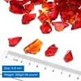 thumbnail image 2 of Uxcell 0.66 Pound Fire Glass Stone, 6-9mm Reflective Fire Pit Glass Rock for Fireplace, Red, 2 of 4