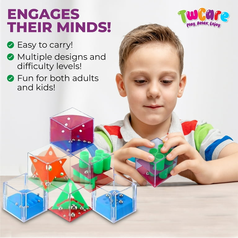 Brain Teaser Puzzle Cubes Party Favors for Kids Adults 24 Pack Toy
