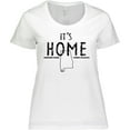thumbnail image 3 of Inktastic It's Home- Alabama State Outline DIstressed Text Women's Plus Size T-Shirt, 3 of 5