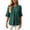 *Army Green, variant on ClodeEU Women's Round Neck Pleated 3/4 Sleeve Tunic Blouse Top,Casual Loose Shirt Army Green,Women's Plus L