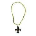 thumbnail image 2 of Mardi Gras Spot Black and Gold Fleur de Lis on Gold Necklace (Each), 2 of 3