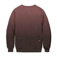 thumbnail image 6 of DOSUKRAI Halloween Sweatshirts for Women Spooky Season Funny Long Sleeve Graphic Crewneck Pullover Tops Cute Ghost Sweater Brown,XL, 6 of 9