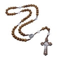 thumbnail image 4 of Collar de madera con cruz para hombres y mujeres - Joyería religiosa de regalo, 4 of 9