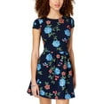 thumbnail image 1 of Bee Darlin Juniors Puff Print Illusion Back Dress, 1 of 1