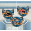 Hot Wheels 'Wild Racer' Honeycomb Decorations (3pc)