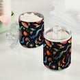 thumbnail image 2 of Yayeee 4 Pack Qtip Holder Bathroom Cotton Swab Canister with Lid Clear Dispenser Set, Zodiac Stars, 2 of 6