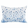 thumbnail image 2 of Blue Polka Dot Body Pillow Cover, Pillowcase Protectors with Zipper, Breathable Decorative Throw Pillow Case Cover, Modern Art Abstract Watercolor Dot Pillow Shams for Couch Sofa 24x36Inch, 2 of 8