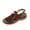 #049-Brown, variant on Women's Fashion Casual Summer Thick Bottom Beach Fish Mouth Wedge Heel Sandals with Adjustable Slingback Strap Padded Footbed and Cushioned Arch Support for Daily Errands Casual Walks