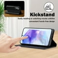 thumbnail image 3 of Flip Wallet Case for Samsung Galaxy A54 5G with Credit Card Slot, PU Leather Slim Phone Case for Women Men with Stand Shockproof Protective Back Cover for Samsung Galaxy A54 5G, Black, 3 of 6