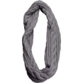 thumbnail image 6 of Women's Padded Loop Scarf Circular Knit Neck Warmer Winter Wool Blend Accessory, 6 of 8