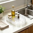 thumbnail image 6 of Yhmxh Divided Lazy Susan Organizer, Oval 360° Rotating Turntable with Removable Dividers, Multi-Compartment Rotating Storage Tray for Kitchen Countertop Cabinet Pantry Bottle Cosmetic Organizer, 6 of 6
