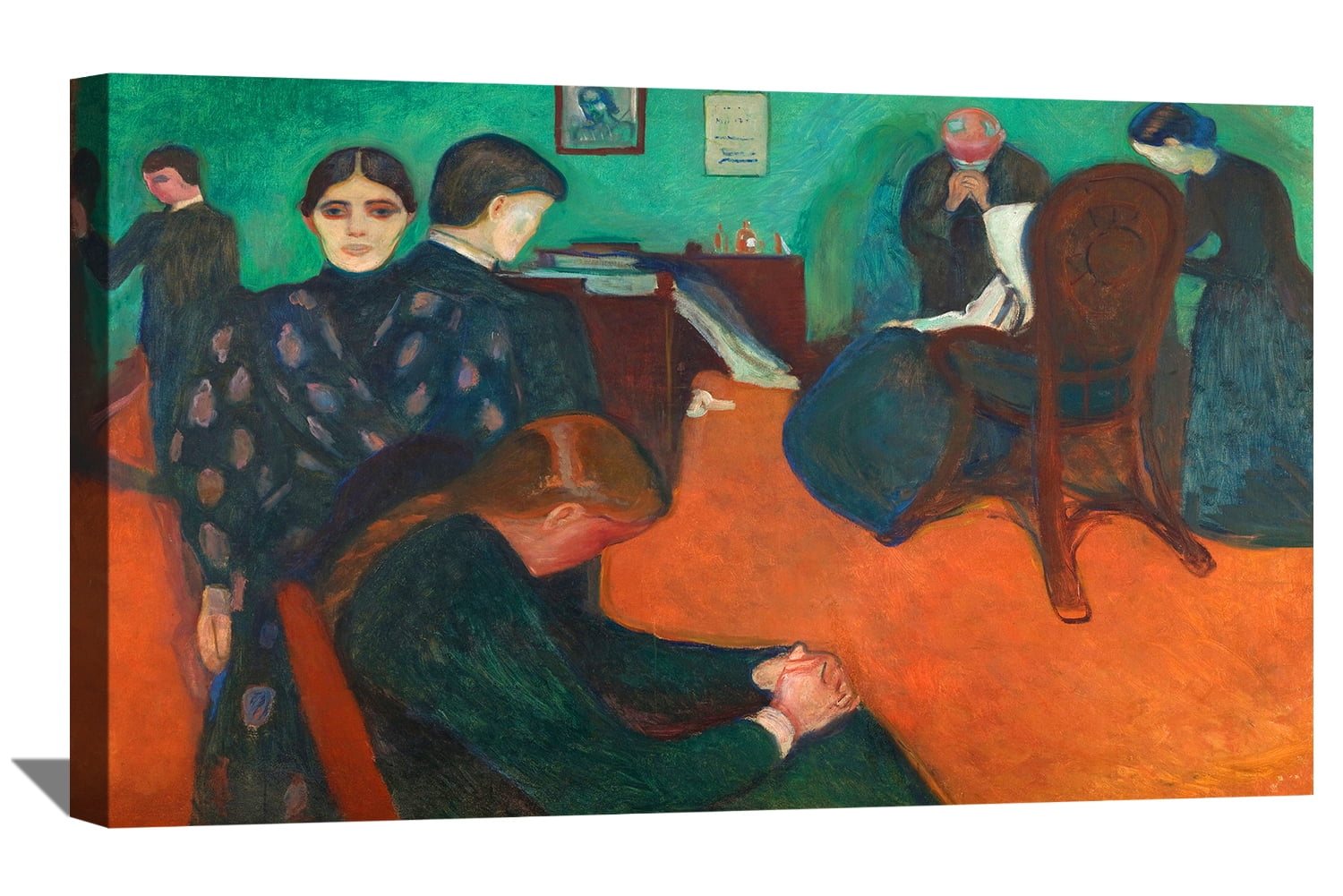 Edvard Munch Painting Art Print Spring Day On Karl Johan Street Canvas
