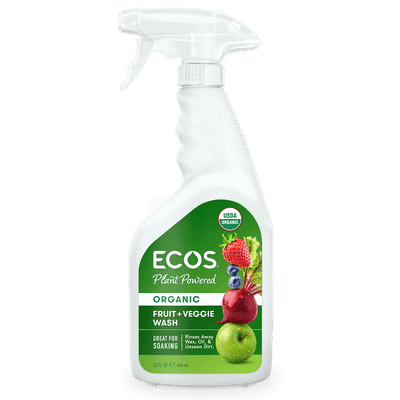 Ecos Household Cleaning Organic Fruit and Vegetable Wash 22 oz (Pack of 6)