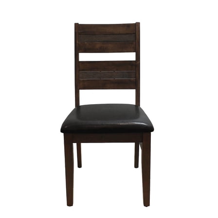 Moti Dale Upholstered Side Chair in Antique Brown 2-Piece Set