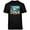 Black, variant on Teelocity Bob Ross Abby Road Athletic Heather Short Sleeve Graphic Tee