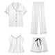 thumbnail image 1 of Batas Lencería Mujer Lindo Estampado de Corazón Satén Bata con Cinturón Camisola Pantalones Cortos Pijamas Mujer Pijamas, 1 of 2