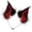 Black and red, variant on Handmade Faux Furs Cats Wolf Foxes Dog Ears Headband Halloween Cosplay Party Costume Furry Ears Hair Hoop Gift