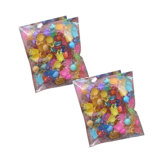 Mini Resin Turtles, 200 Pcs Tiny Sea Turtle Animals to Hide Small Luminous Figures Miniature Plastic Ocean Animal for Fairy Garden Micro Landscaping Dollhouse Home Decor Crafts, Multicolor