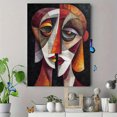 thumbnail image 4 of Abstract Face Canvas Print Wall Art for Living Room Bedroom Office Hallway Dining Room, 4 of 8