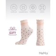 thumbnail image 6 of MeMoi Women's Sheer Polka Dot Ruffle Cuff Anklet Sock - Womens - Female, 9-11, Peach, 6 of 7