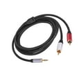 thumbnail image 1 of Methold Cable adaptador RCA de 3,5mm, doble blindaje, Cable de extensión de Audio antiinterferencias, amplificador de potencia, extensor de Cables de audio/vídeo, 1 of 6