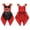 Black&Red, variant on iiniim Baby Sequined Ringmaster Circus Show Girls Boys One Piece Romper Hi-Lo Tailcoat Halloween Party Size 6M-5 Black&Red 12-18 Months