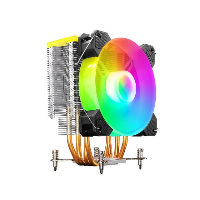 Enfriador de CPU Sidaley X400 Cubierta Luminosa 4 Tubos de Calor de Cobre Ventilador ARGB