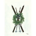 thumbnail image 2 of Baker, Sara 19x24 White Modern Wood Framed Museum Art Print Titled - Vintage Winter Skis, 2 of 4