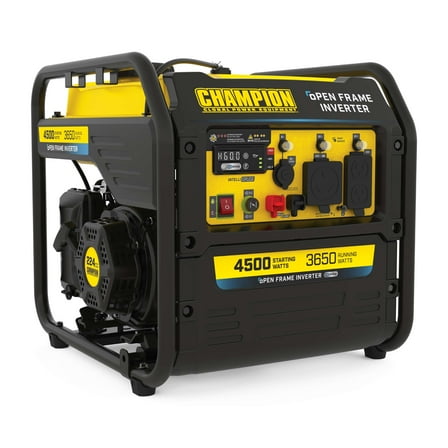 Champion 4500-Watt RV Ready Portable Open Frame Inverter Generator with Quiet Technology and CO Shield®