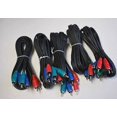 thumbnail image 1 of LOT 5 NEW Video Component CABLE RGB HDTV DVD TV 6ft LONG RED GREEN BLUE CONNECTORS, 1 of 5
